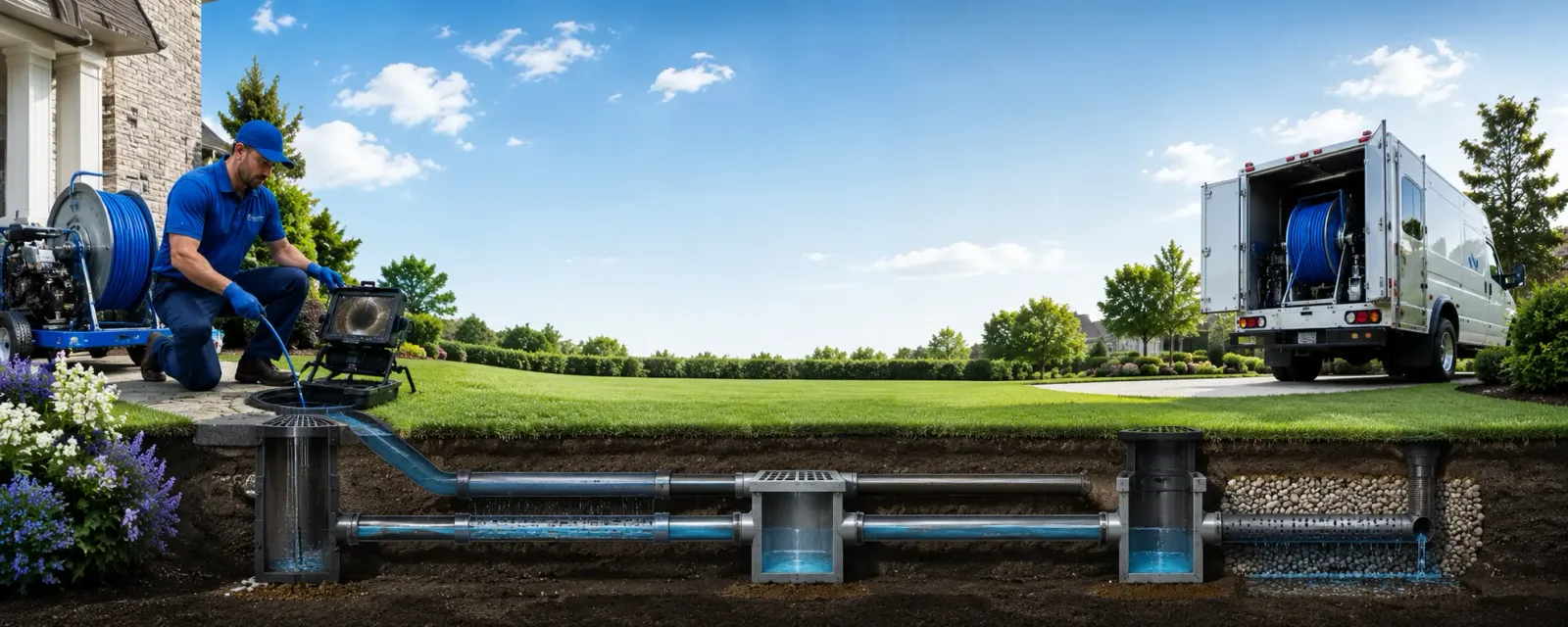 Outdoor drain cleaning information for Burlington, WV